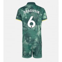 Camiseta Tottenham Hotspur Radu Dragusin #6 Tercera Equipación para niños 2024-25 manga corta (+ pantalones cortos)